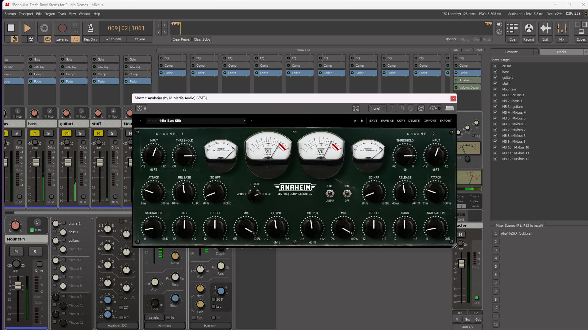 Anaheim VST3 running on a mix bus