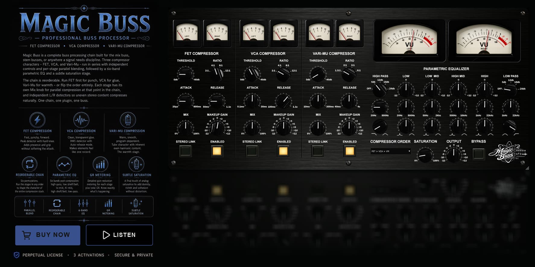 Magic Buss - Three-Stage Bus Compressor VST3