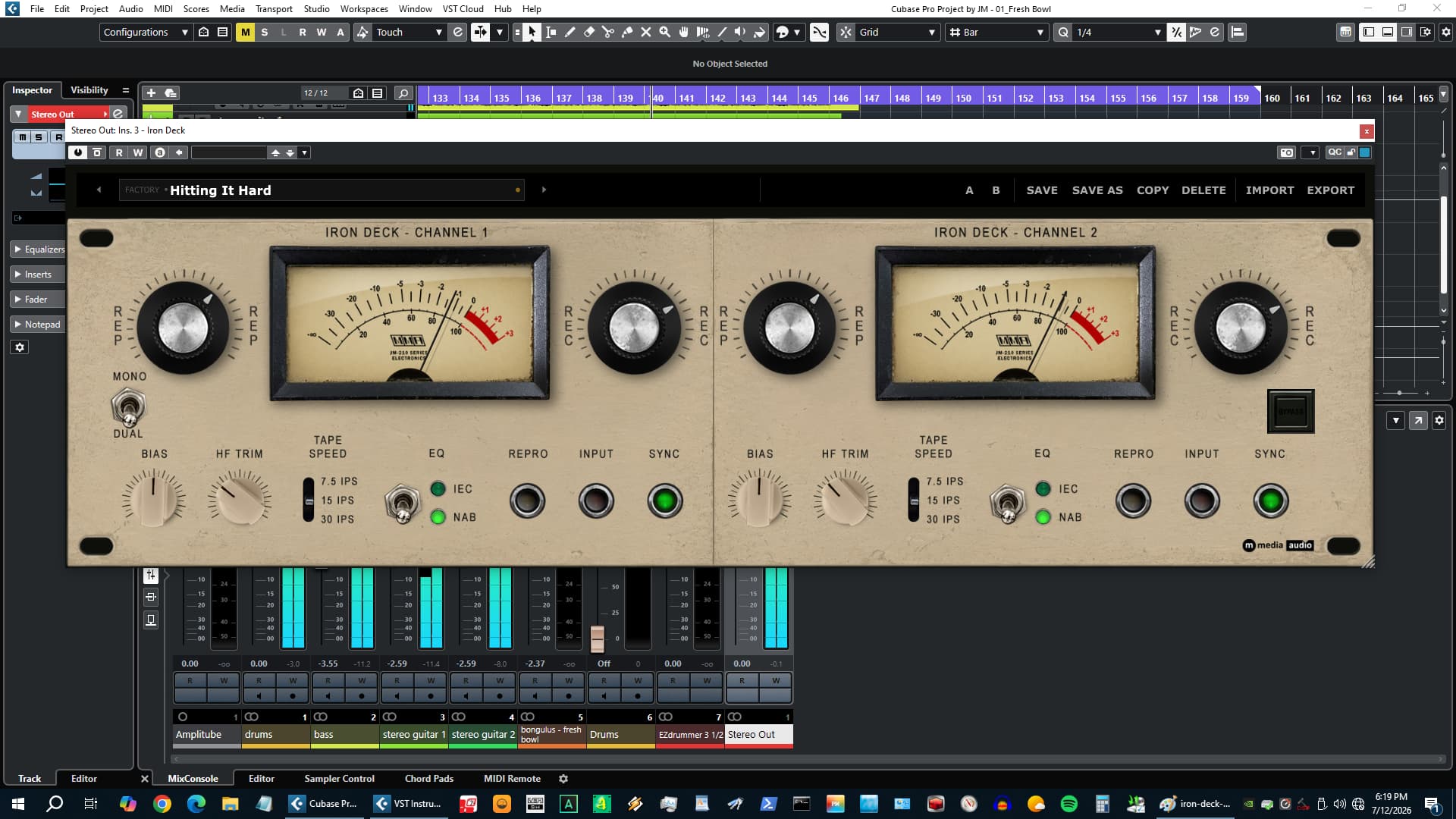 Iron Deck VST3 - Dual Tape Channel Interface