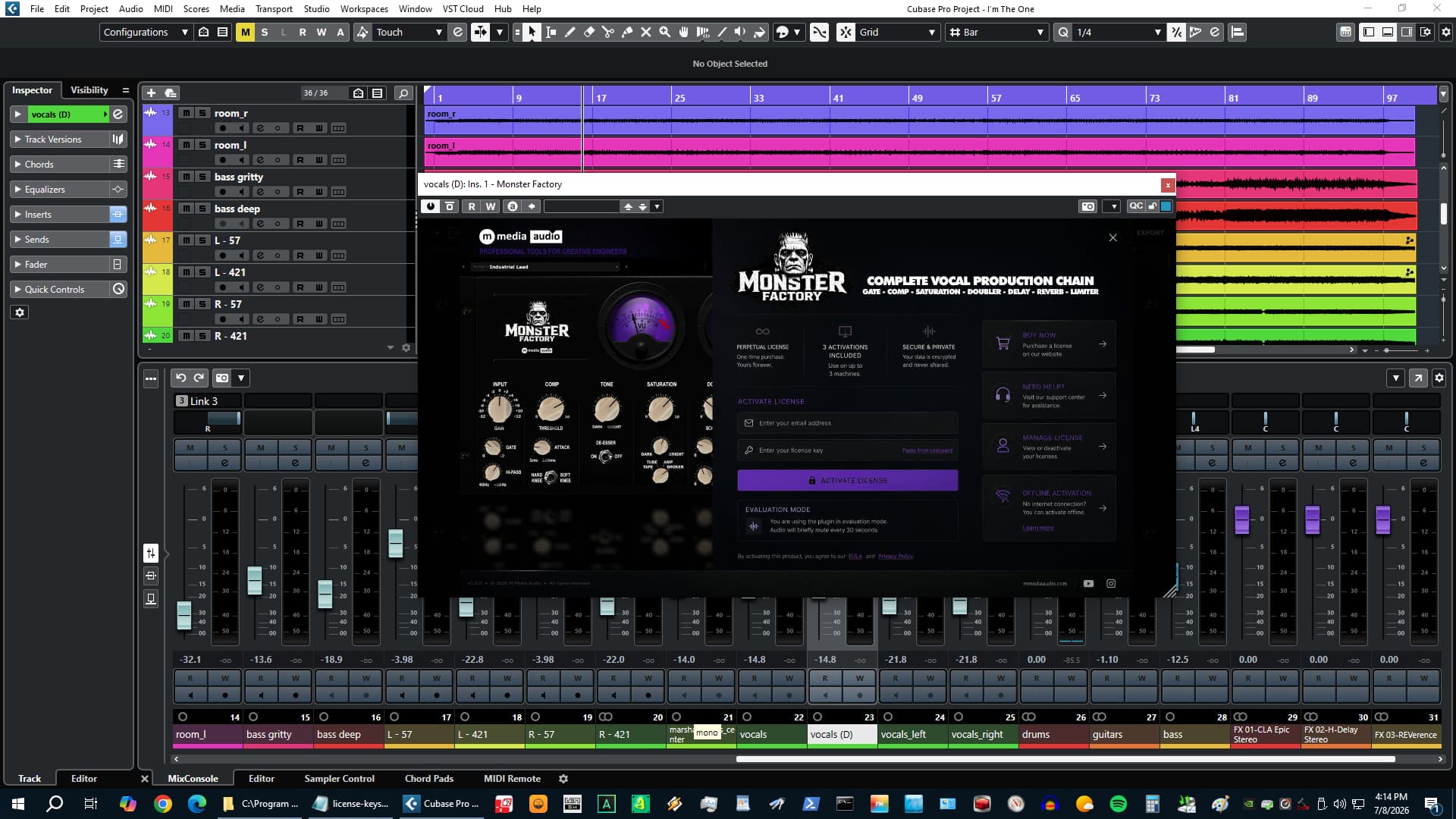 Monster Factory doubler and delay section