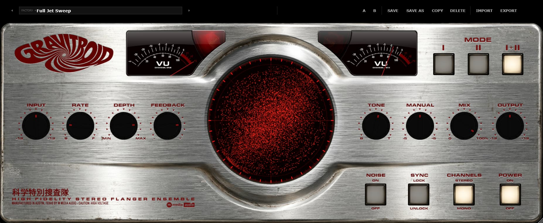 Gravitroid VST3 - Tape Through-Zero Flanger
