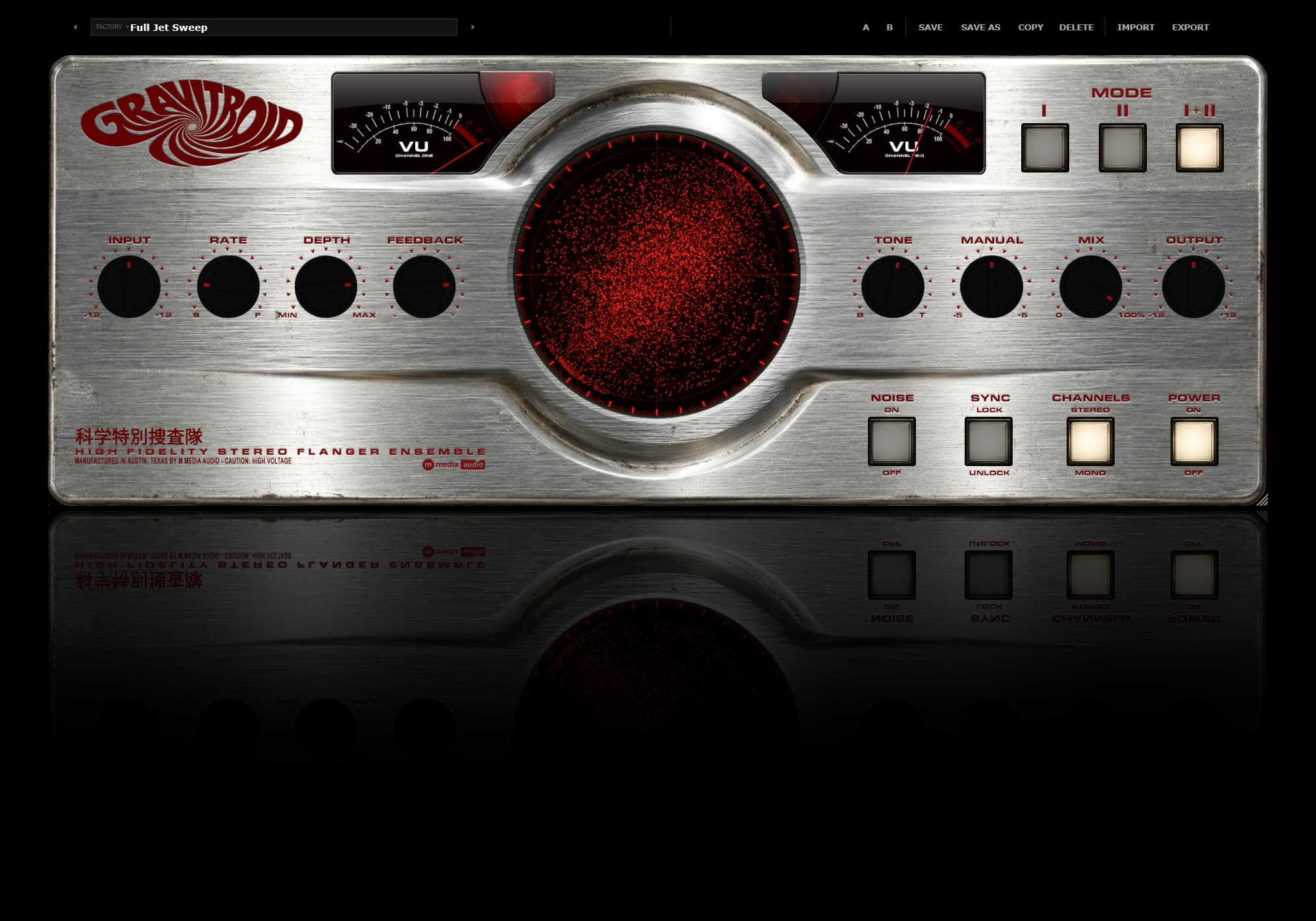 Gravitroid red phosphor phase scope