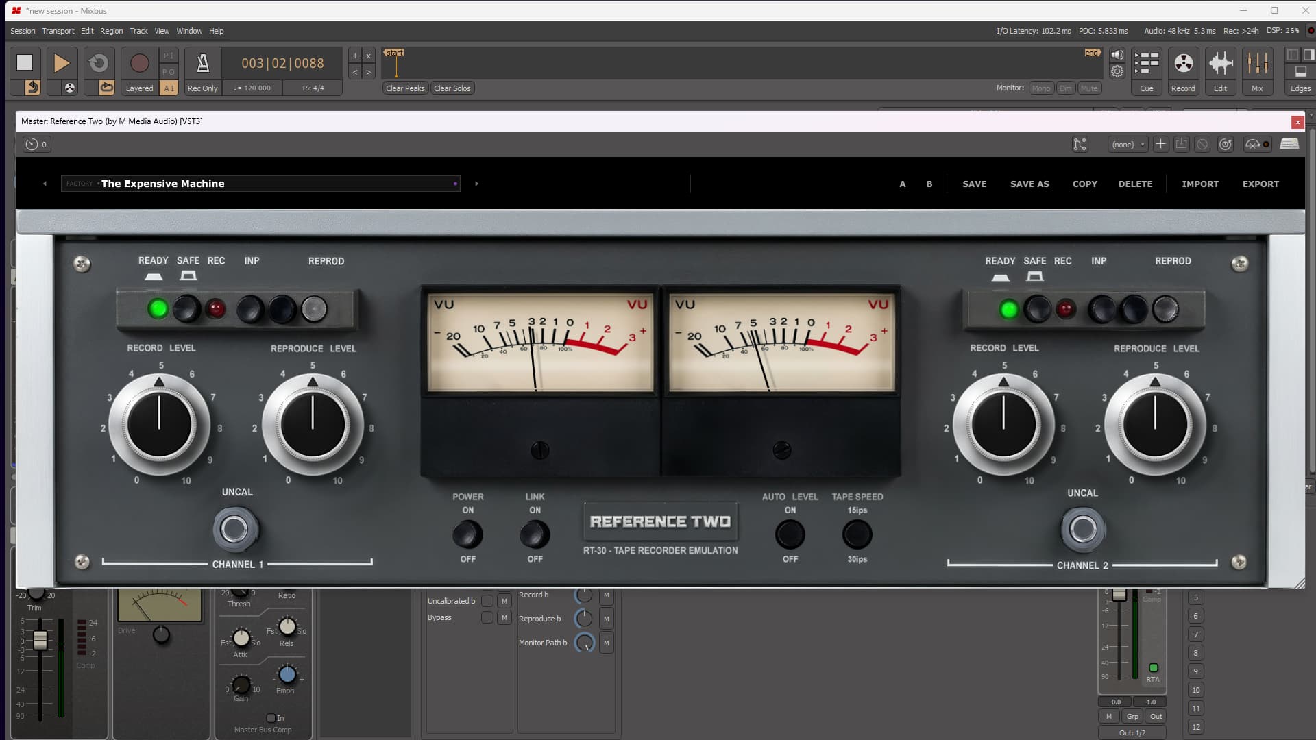 Reference Two loaded on a mix bus
