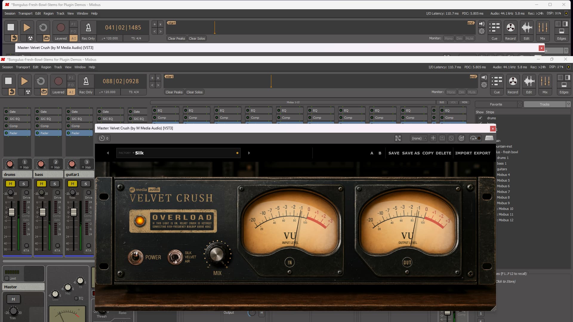 Velvet Crush VST3 - High-Frequency Balance Processor Interface