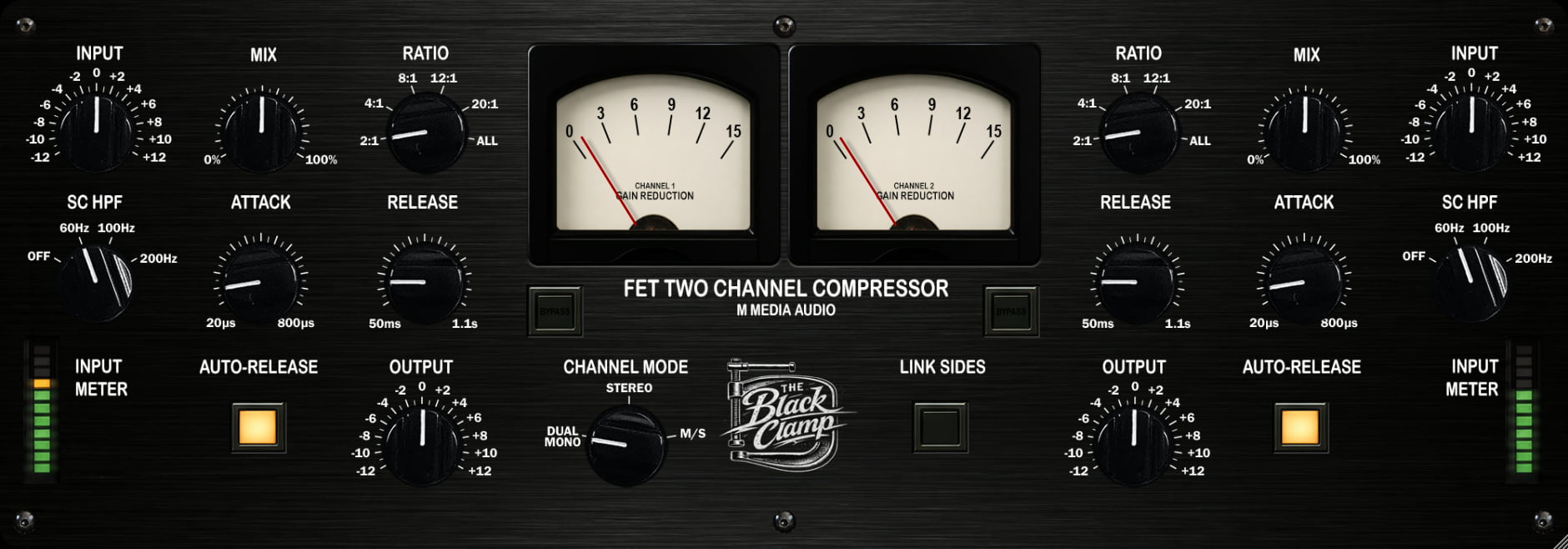 The Black Clamp VST3 - Dual-Channel FET Compressor Interface