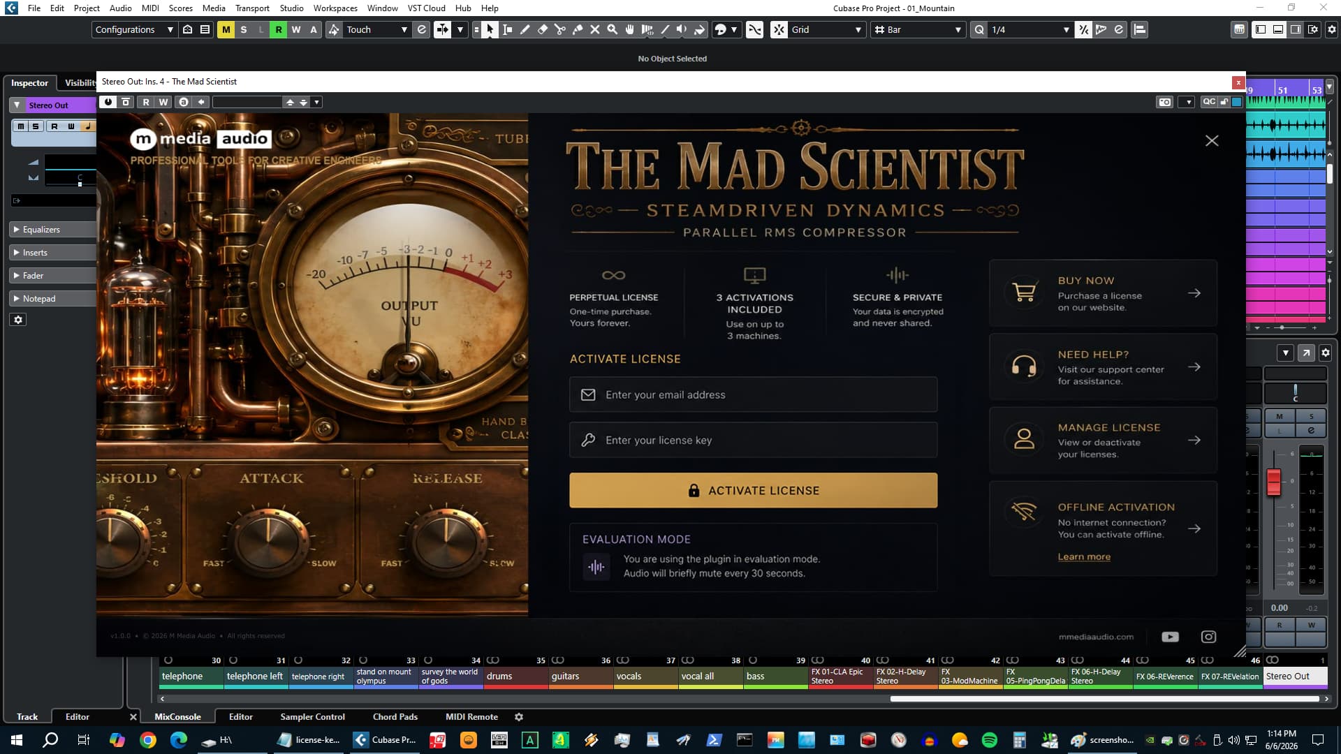 The Mad Scientist M/S mode