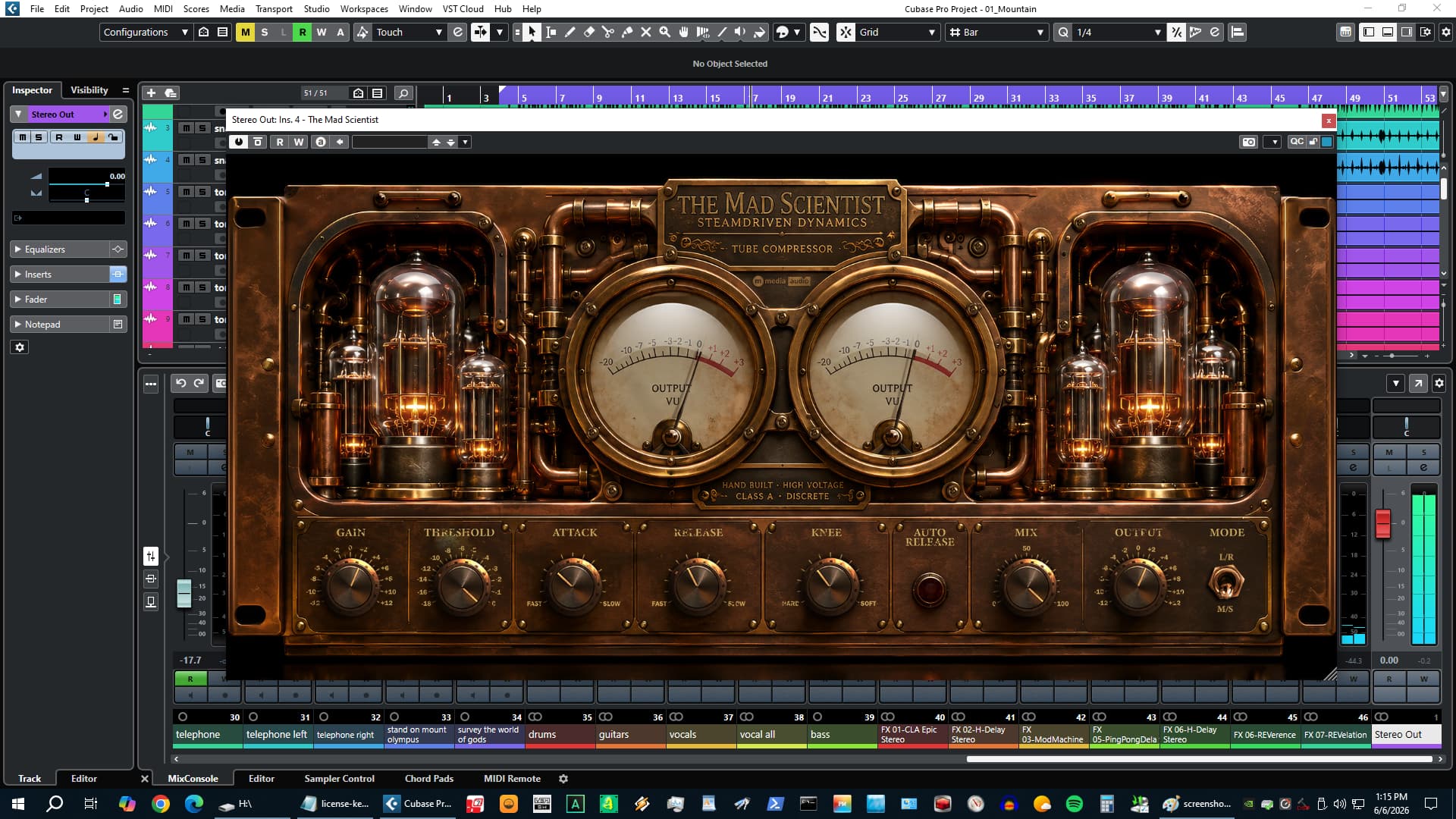 The Mad Scientist VU meters