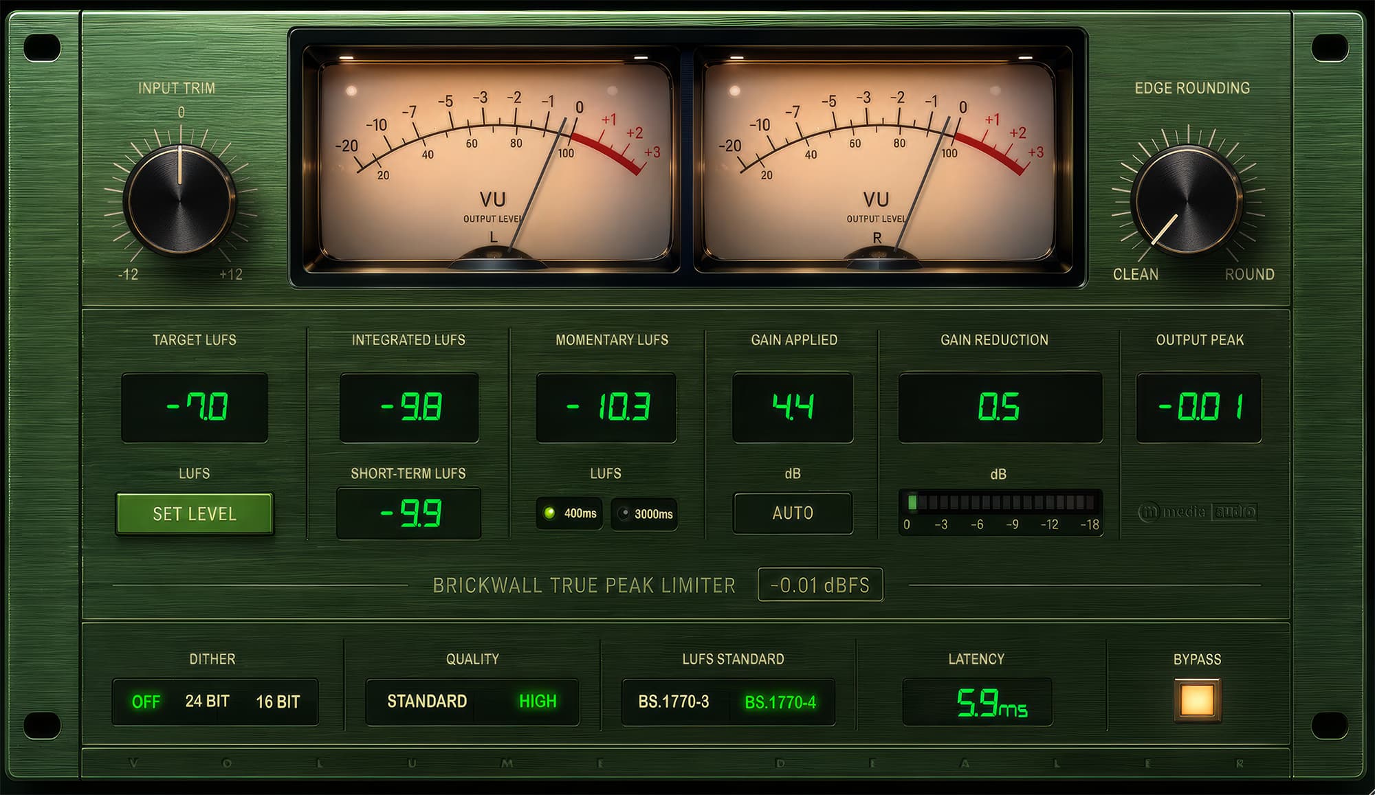Volume Dealer - True-Peak Mastering Limiter by M Media Audio