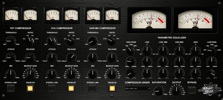 M Media Audio Releases Magic Buss - Three-Stage Serial Bus Compressor with Per-Stage Parallel Blend for Windows, macOS, and Linux