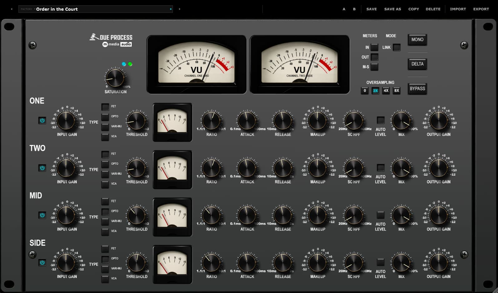 How to Compress Left, Right, Mid and Side at the Same Time plugin interface